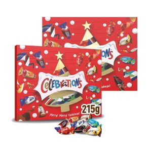 [2024 Christmas Sales + Free Shipping ]Celebrations Milk Chocolate Christmas Advent Calendar 215g*2
