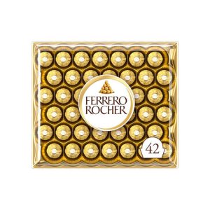 [Christmas Special Deals]Ferrero Rocher Pralines Covered in Milk Chocolate and Nuts Hamper ?C Box of 42 (525g)