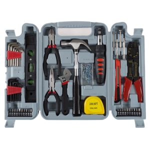 Stalwart Household Tool Kit ?C 130-Piece Tool Set Includes Hammer, Wrench Set, Screwdriver, Pliers and More ?C Home Tool Kit Great for DIY Projects