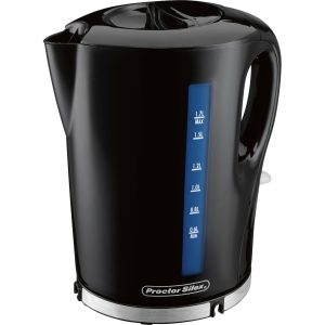 Proctor Silex 1.7 Liter Cordless Electric Kettle, Black, Model 41002
