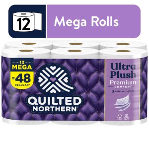 Quilted Northern Ultra Plush Toilet Paper, 12 Mega Rolls