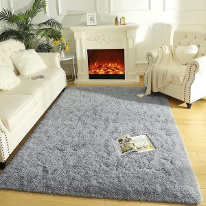 Lochas Soft Rug Indoor Modern Area Rugs for Living Room Bedroom Carpet Home Decor,4'x5.3??,Gray